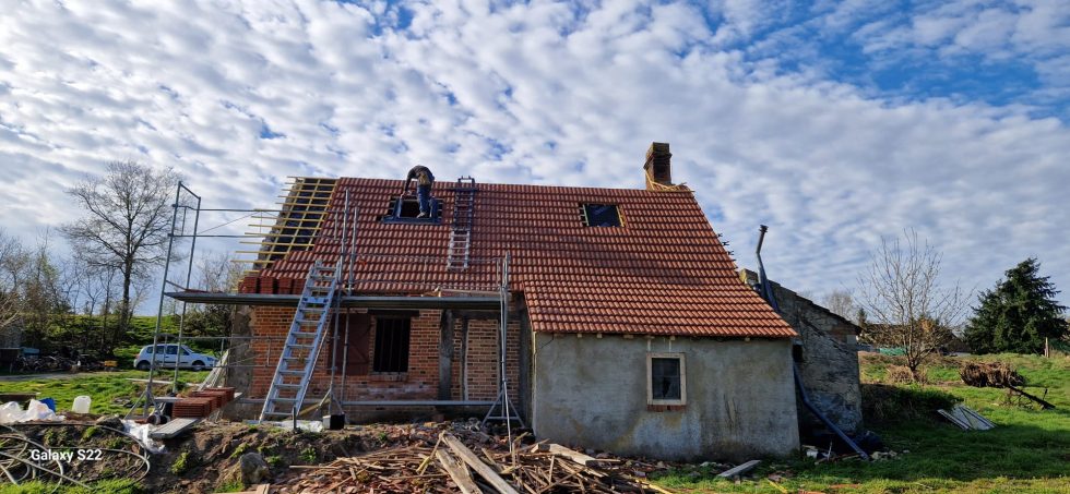 Remplacement d'un pans de toiture